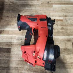 Houston Location AS-IS Milwaukee FUEL 18-Volt Lithium-Ion Brushless Cordless Coil Roofing Nailer (Tool Only)
