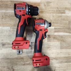 HOUSTON LOCATION - AS-IS Milwaukee 18-Volt Lithium-Ion Brushless Cordless Compact Hammer Drill/Impact Combo Kit