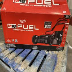 Dallas Location - As-Is 	Milwaukee M18 FUEL Brushless Cordless 21 in. Walk Behind Dual Battery Self-Propelled Mower Kit