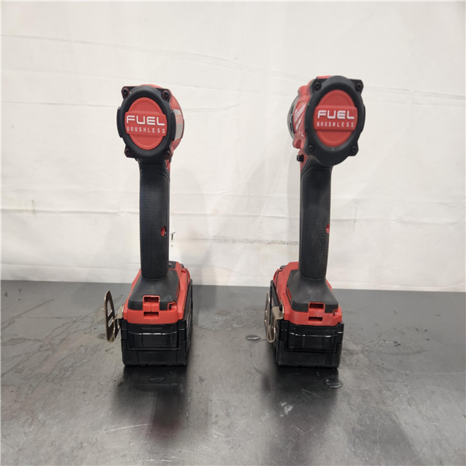 AS-IS- Milwaukee  FUEL 18V Lithium-Ion Brushless Cordless Hammer Drill and Impact Driver Combo Kit