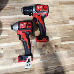 HOUSTON LOCATION - AS-IS Milwaukee 18V Lithium-Ion Cordless Drill Driver/Impact Driver Combo Kit