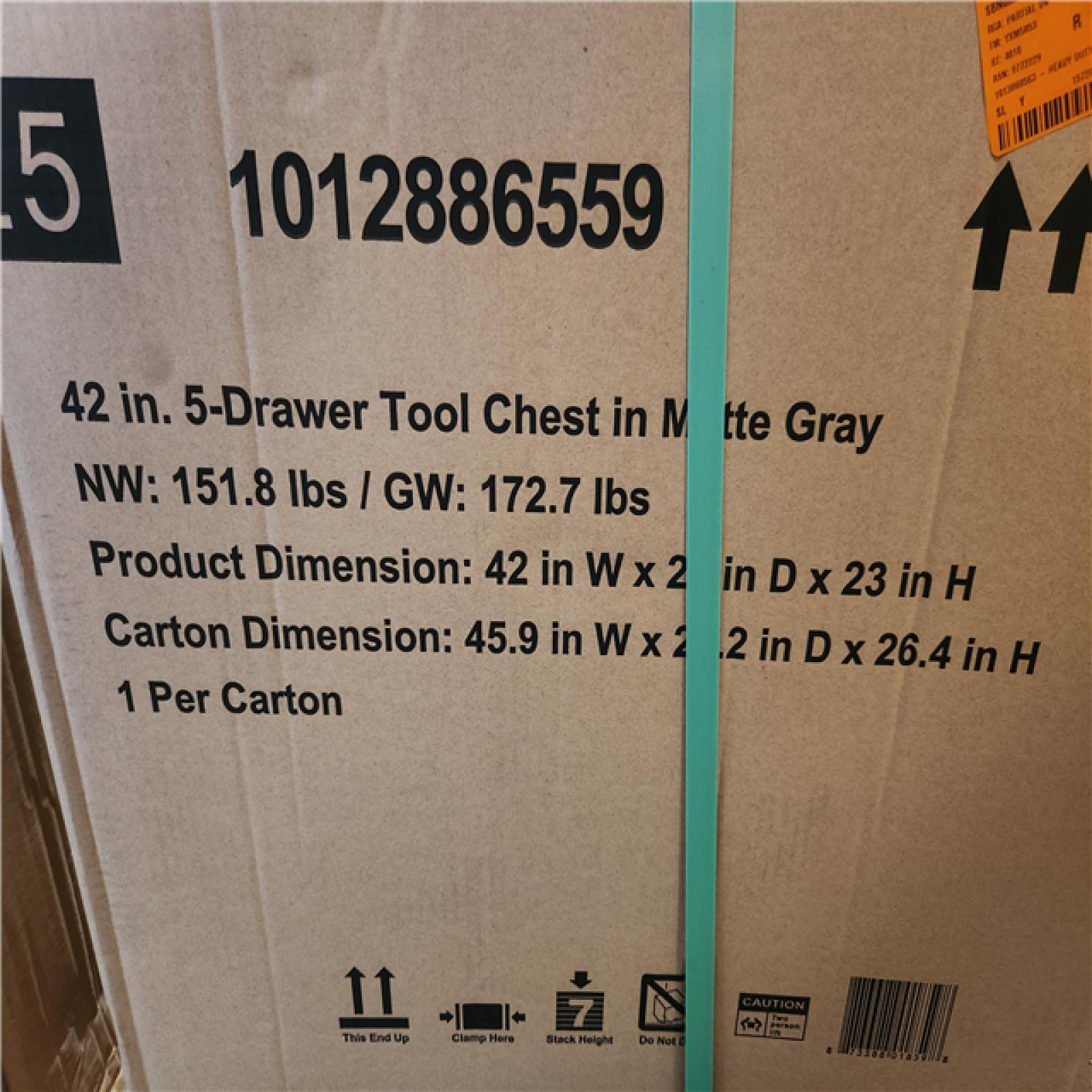 Phoenix LIKE NEW Husky Heavy Duty 42 in. 12-Drawer Matte Gray Tool Chest Combo