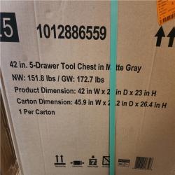 Phoenix LIKE NEW Husky Heavy Duty 42 in. 12-Drawer Matte Gray Tool Chest Combo