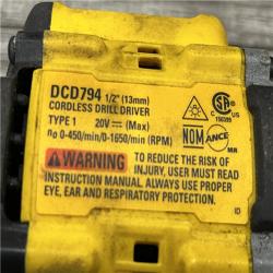 AS-IS DEWALT Atomic 20V Lithium-Ion Cordless Compact 1/2 in. Drill/Driver Kit