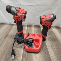AS-IS- Milwaukee 12V Brushless Hammer Drill and Impact Driver Combo Kit