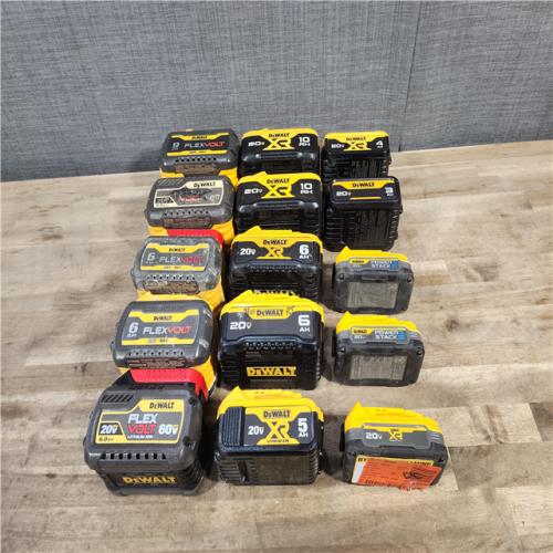 HOUSTON LOCATION - AS-IS DEWALT BATTERY PACK QTY - 15