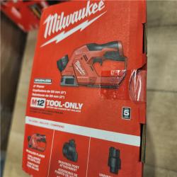 AS-IS- Milwaukee M12 Brushless 2-inch Planer  Tool Only
