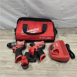 LIKE NEW! - Milwaukee 3497-22 12V Brushless Hammer Drill and Impact Driver Combo Kit