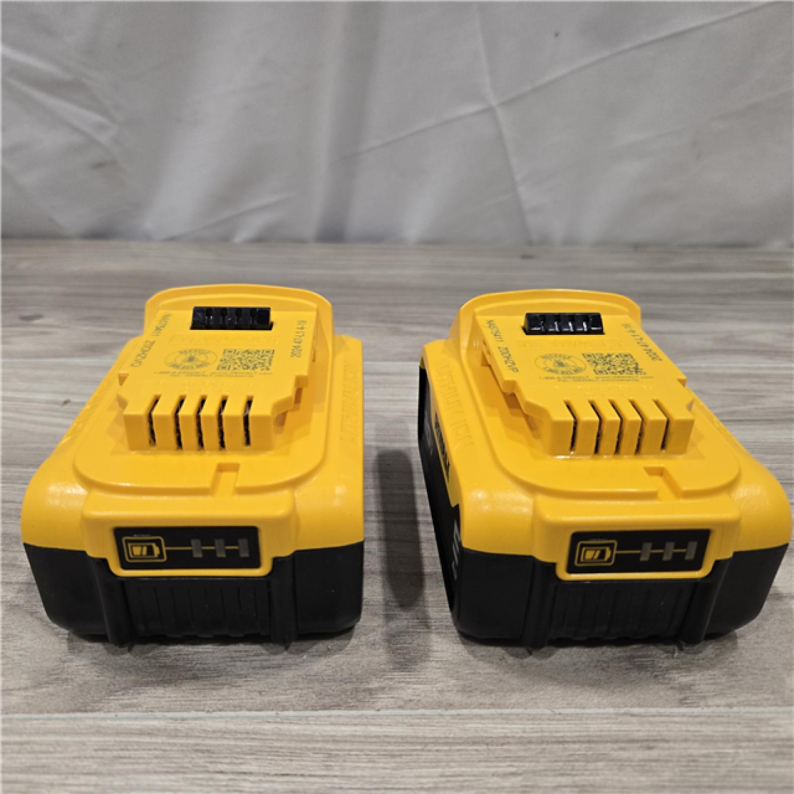 AS-IS DEWALT 20V MAX XR Premium Lithium-Ion 5.0Ah Battery Pack (2 Pack)
