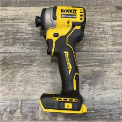 AS-IS DEWALT Atomic 20V Max Lithium-Ion Brushless Cordless Compact 1/4 in. Impact Driver Kit