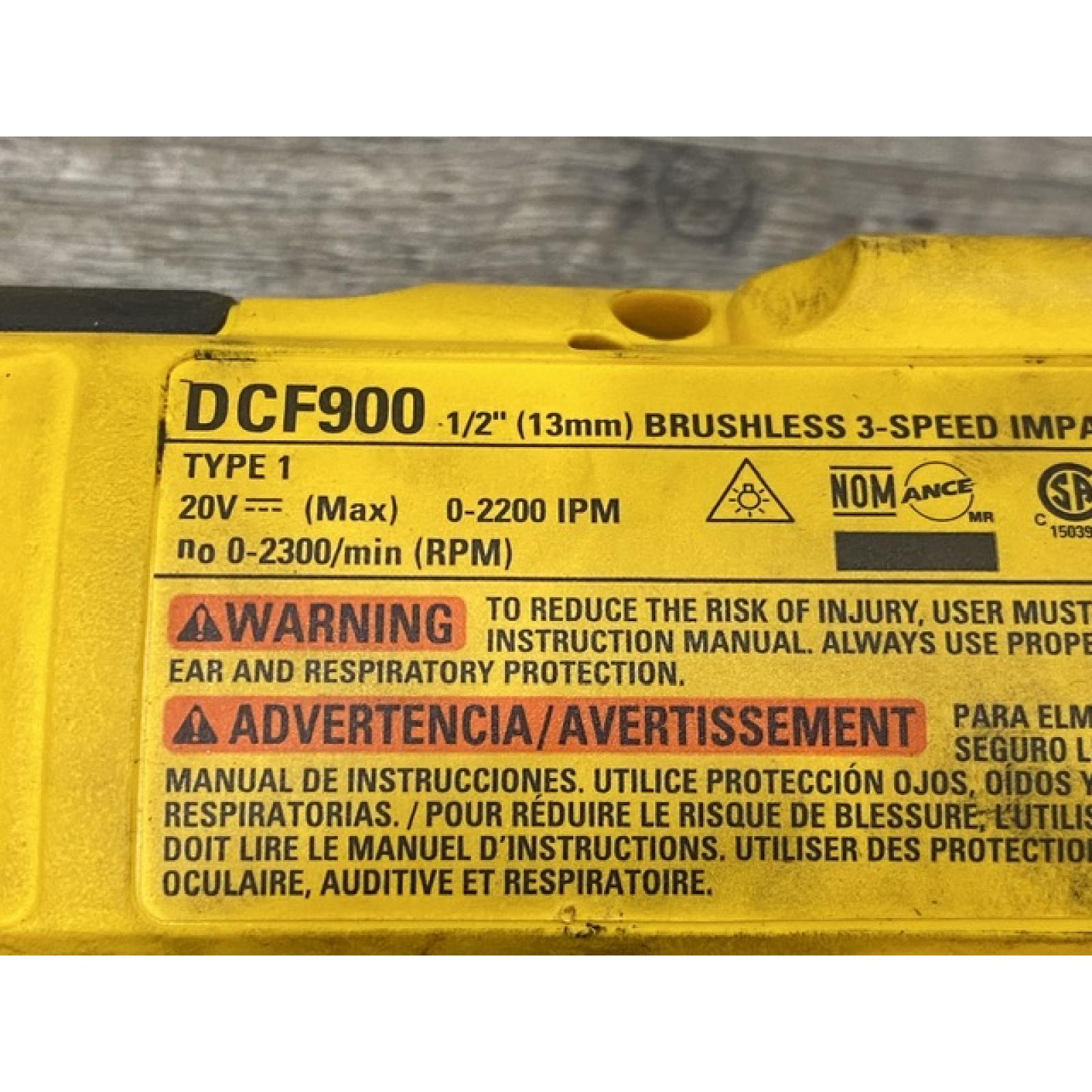 AS-IS DEWALT 20V MAX Cordless 1/2 in. Impact Wrench (Tool Only)