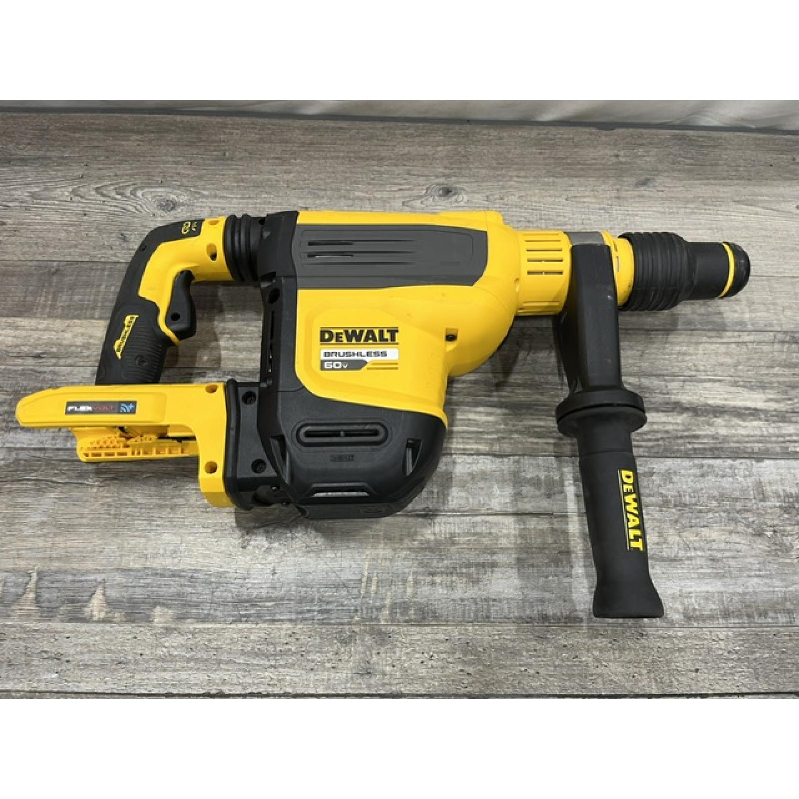AS-IS DEWALT FLEXVOLT 60V MAX Lithium-Ion Brushless Cordless 1-3/4 in. SDS MAX Combination Rotary Hammer (Tool Only)