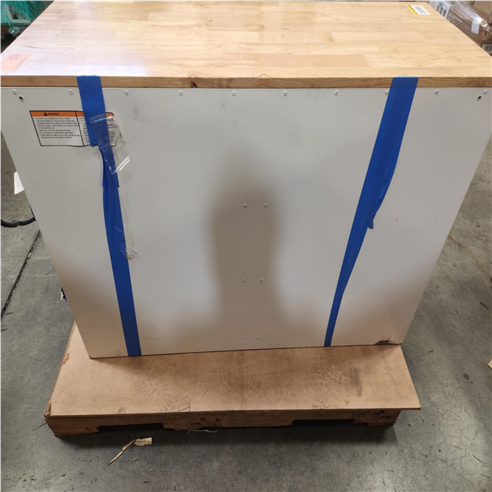 Phoenix LIKE NEW Husky Tool Storage 46 in. W x 18 in. D 9-Drawer Gloss White Mobile Workbench Cabinet