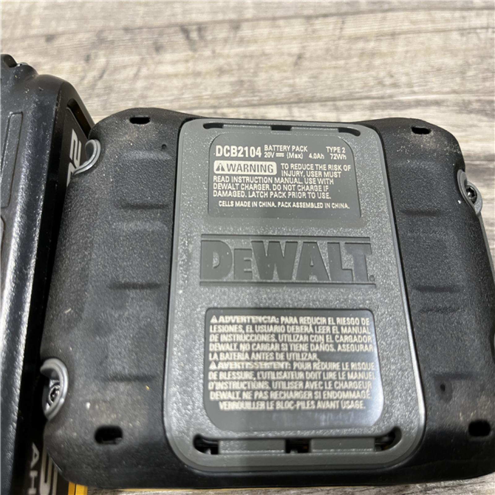 AS-IS DEWALT 20V MAX Lithium-Ion Starter Kit with 4.0 Ah and 5.0 Ah Batteries and Charger