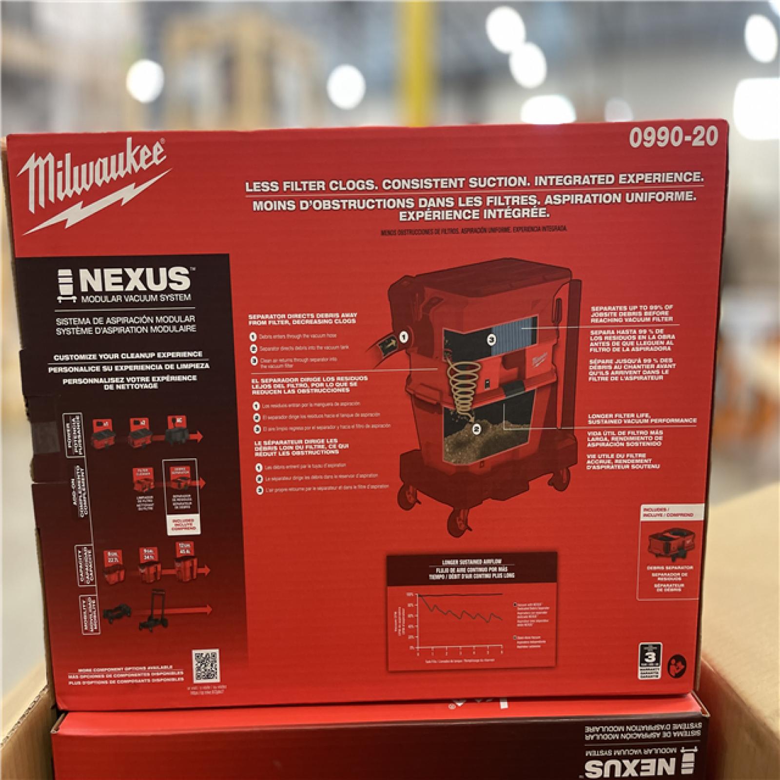 NEW! - Milwaukee NEXUS Dedicated Debris Separator -(2 UNITS)
