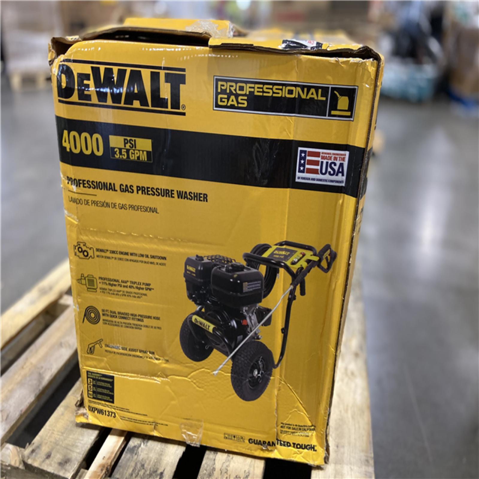 DALLAS LOCATION - DEWALT 4000 PSI 3.5 GPM Cold Water Gas Pressure Washer with DeWalt 338cc Engine
