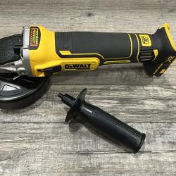 AS-IS DEWALT 20V MAX XR Cordless Brushless 4.5 in. Slide Switch Small Angle Grinder with Kickback Brake (Tool Only)