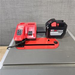 HOUSTON LOCATION - AS-IS Milwaukee M18 FUEL ONE-KEY 18- Volt Lithium-Ion Brushless Cordless 8-1/4 in. Table Saw Kit W/(1) 12.0Ah Battery & Rapid Charger