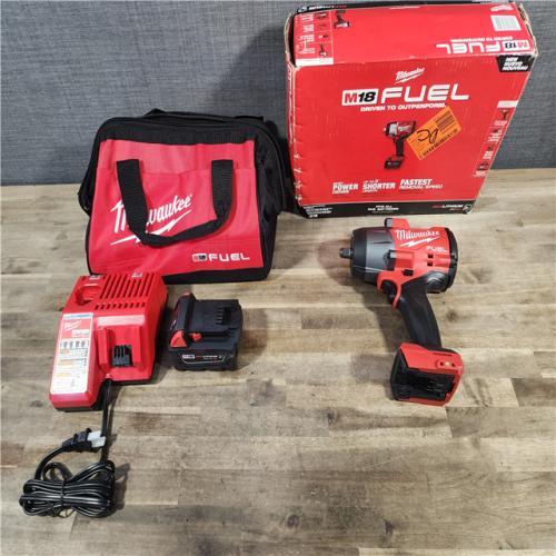 HOUSTON LOCATION - AS-IS (APPEARS LIKE NEW) Milwaukee M18 1/2 in. Cordless Brushless High Torque Impact Wrench Kit (Battery & Charger)