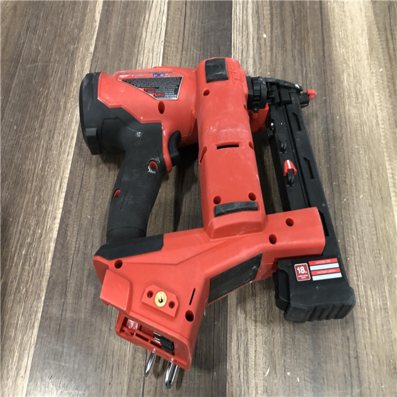 AS-IS Milwaukee FUEL 18-Volt Lithium-Ion Brushless Cordless 18-Gauge 1/4 in. Narrow Crown Stapler (Tool-Only)