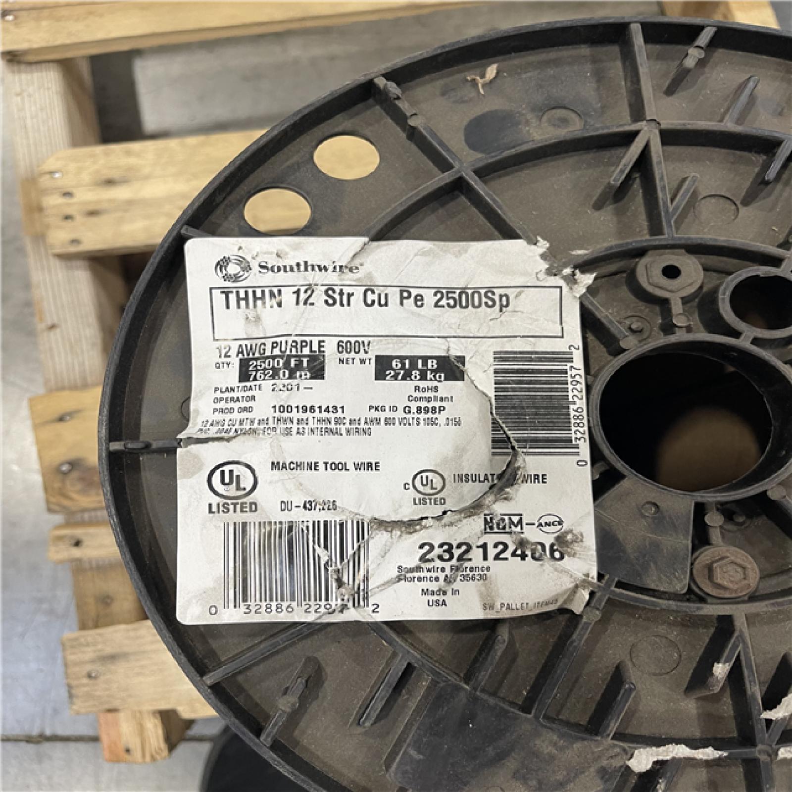 DALLAS LOCATION - Southwire PURPLE MIXED WIRE PALLET-(4 UNITS)