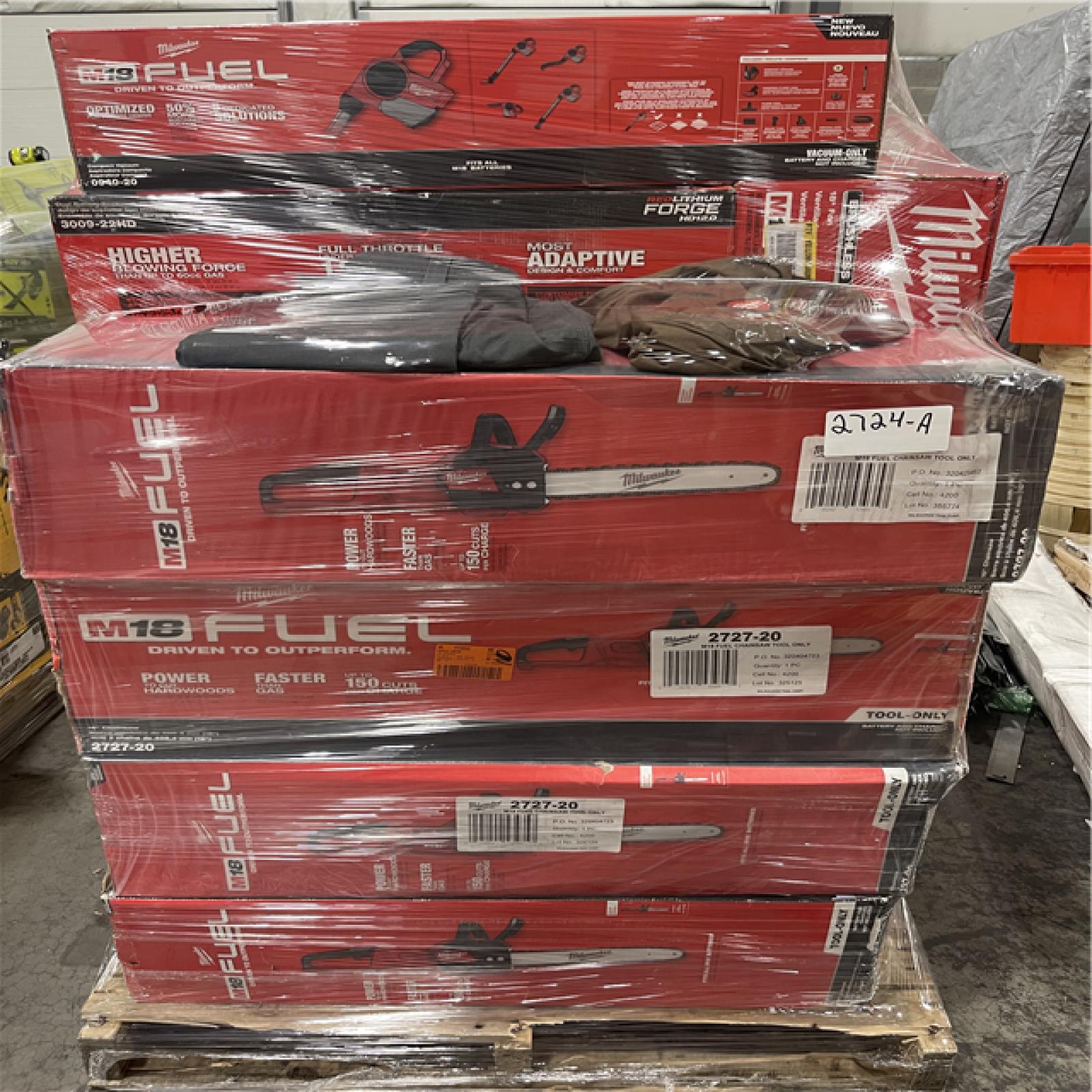 Pittston Location As-Is Power Tools Partial Truckload (14 pallets) 2724-A