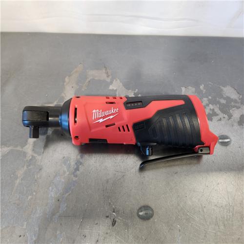 AS-IS- Milwaukee M12 12V Lithium-Ion Cordless 3/8 in. Ratchet (Tool-Only)