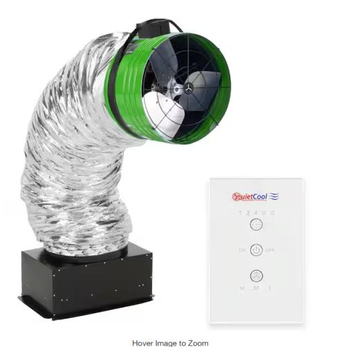 DALLAS LOCATION - QuietCool Energy Saver 4195 CFM Advanced Whole House Fan with Included Wireless Control