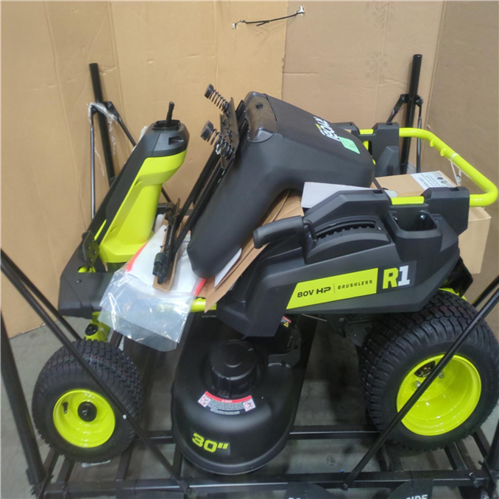 CALIFORNIA AS-IS RYOBI SITDOWN LAWNMOWER