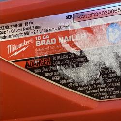 AS-IS  Milwaukee FUEL 18-Volt Lithium-Ion Brushless Cordless Gen II 18-Gauge Brad Nailer (Tool-Only)