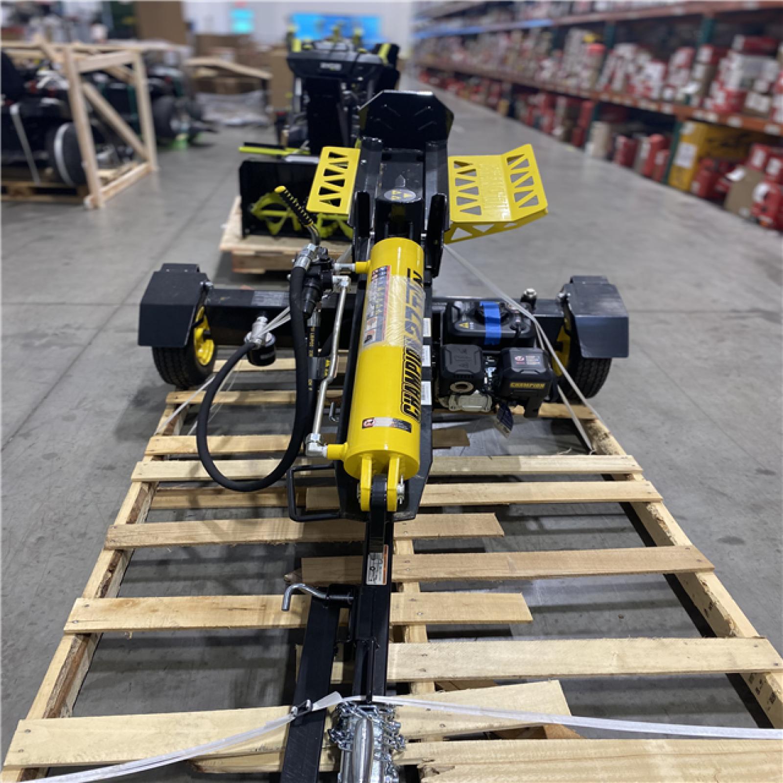 Dallas Location - As-Is  Champion Power Equipment 27 Ton 224 cc Gas Wood Log Splitter