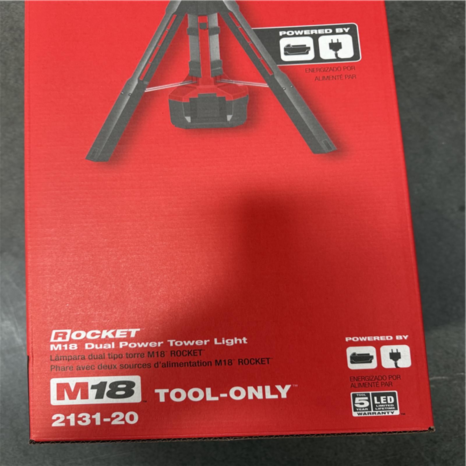 California NEW Sealed Milwaukee M18 Dual Power Tower Light (Tool Only)