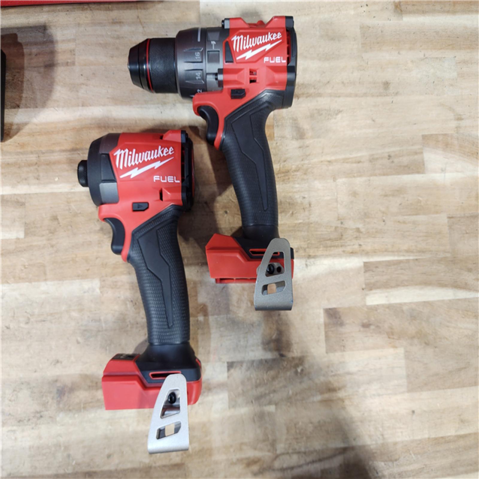 HOUSTON LOCATION - AS-IS Milwaukee FUEL 18V Lithium-Ion Brushless Cordless Hammer Drill and Impact Driver Combo Kit