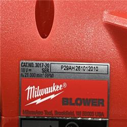 AS-IS Milwaukee FUEL 120 MPH 500 CFM 18V Lithium-Ion Brushless Cordless Handheld Blower (Tool-Only)