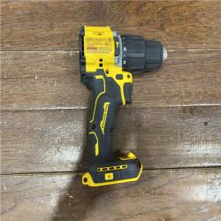 AS-IS DEWALT ATOMIC 20-Volt Lithium-Ion Cordless 1/2 in. Compact Hammer Drill with 3.0Ah Battery, Charger and Bag