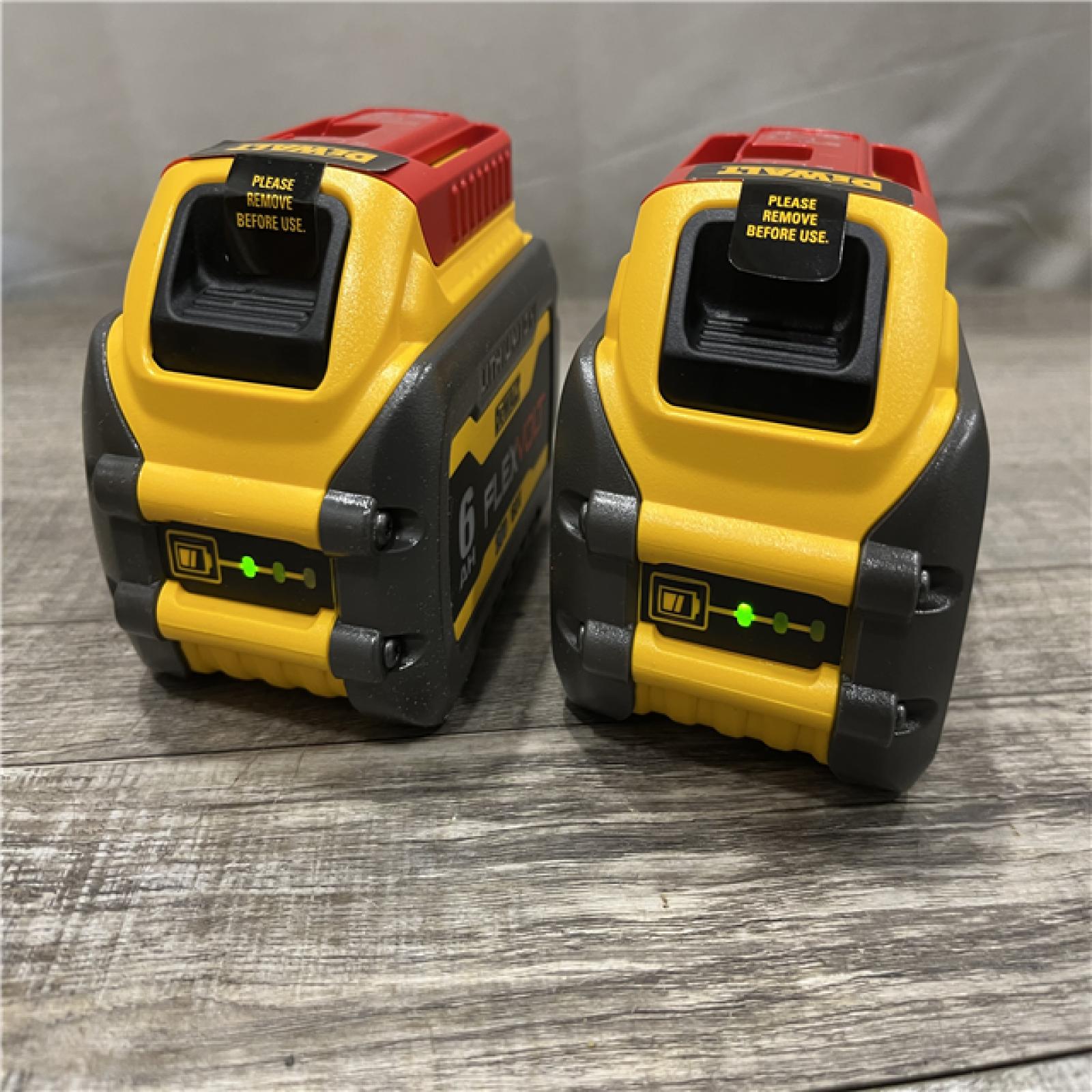 AS-IS DEWALT FLEXVOLT 20V/60V MAX Lithium-Ion 6.0Ah Battery Pack (2 Pack)