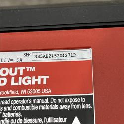 AS-IS Milwaukee 12-Volt Lithium-Ion Cordless PACKOUT Flood Light w/USB Charging