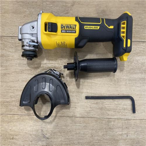 AS-IS DEWALT 20-Volt MAX Cordless Brushless 4-1/2 in. Angle Grinder with Slide Switch (Tool Only)