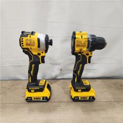 AS-IS- DEWALT ATOMIC 20-Volt MAX Lithium-Ion Cordless (2-Tool) Combo Kit