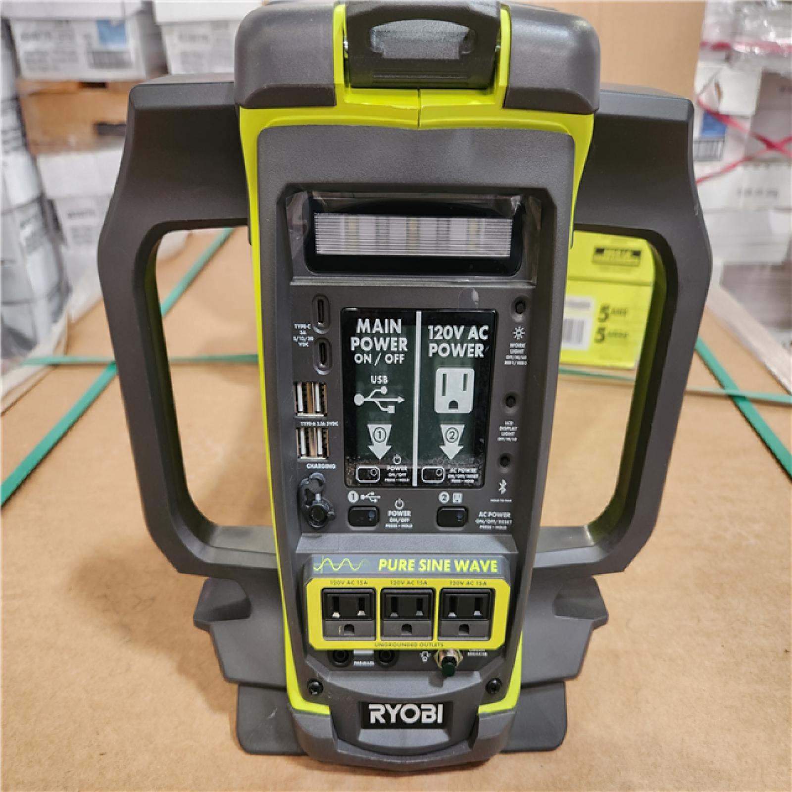 Phoenix NEW RYOBI 40V 1800-Watt Portable Battery Inverter Power Station and 4-Port Charger (Tool Only)