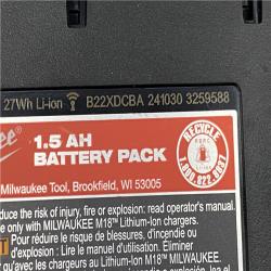 AS-IS Milwaukee 18V Cordless Brushed 2-Tool Drill/Driver and Impact Driver Kit