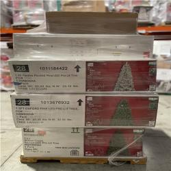 DALLAS LOCATION - AS-IS - ASSORTED CHRISTMAS TRESS & GARLANDS PALLET
