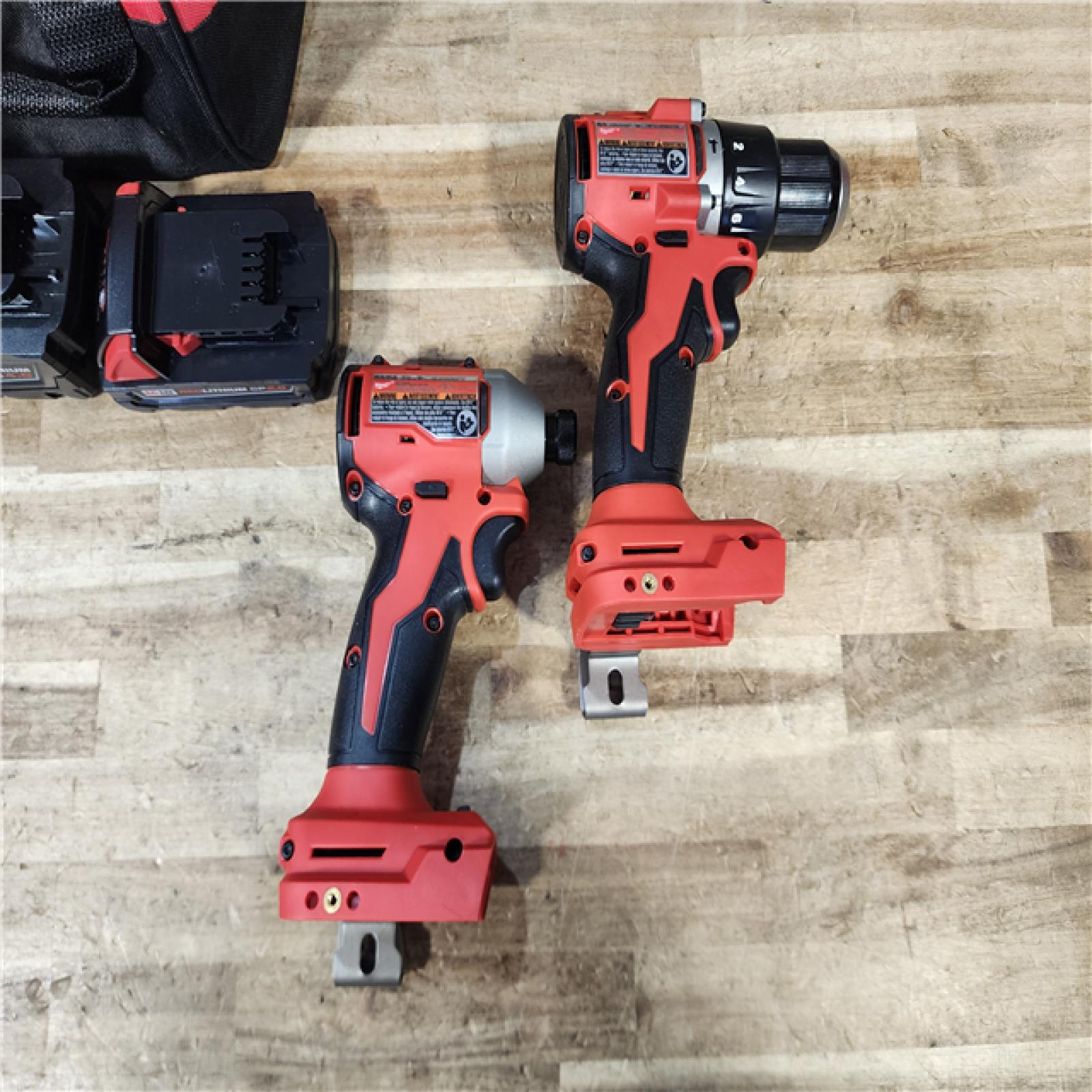 HOUSTON LOCATION - AS - IS Milwaukee 18-Volt Lithium-Ion Brushless Cordless Compact Hammer Drill/Impact Combo Kit