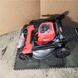 HOUSTON LOCATION - AS-IS Milwaukee M18 FUEL Brushless Cordless 21 in. Walk Behind Dual Battery Self-Propelled Mower Kit W/ CHARGER