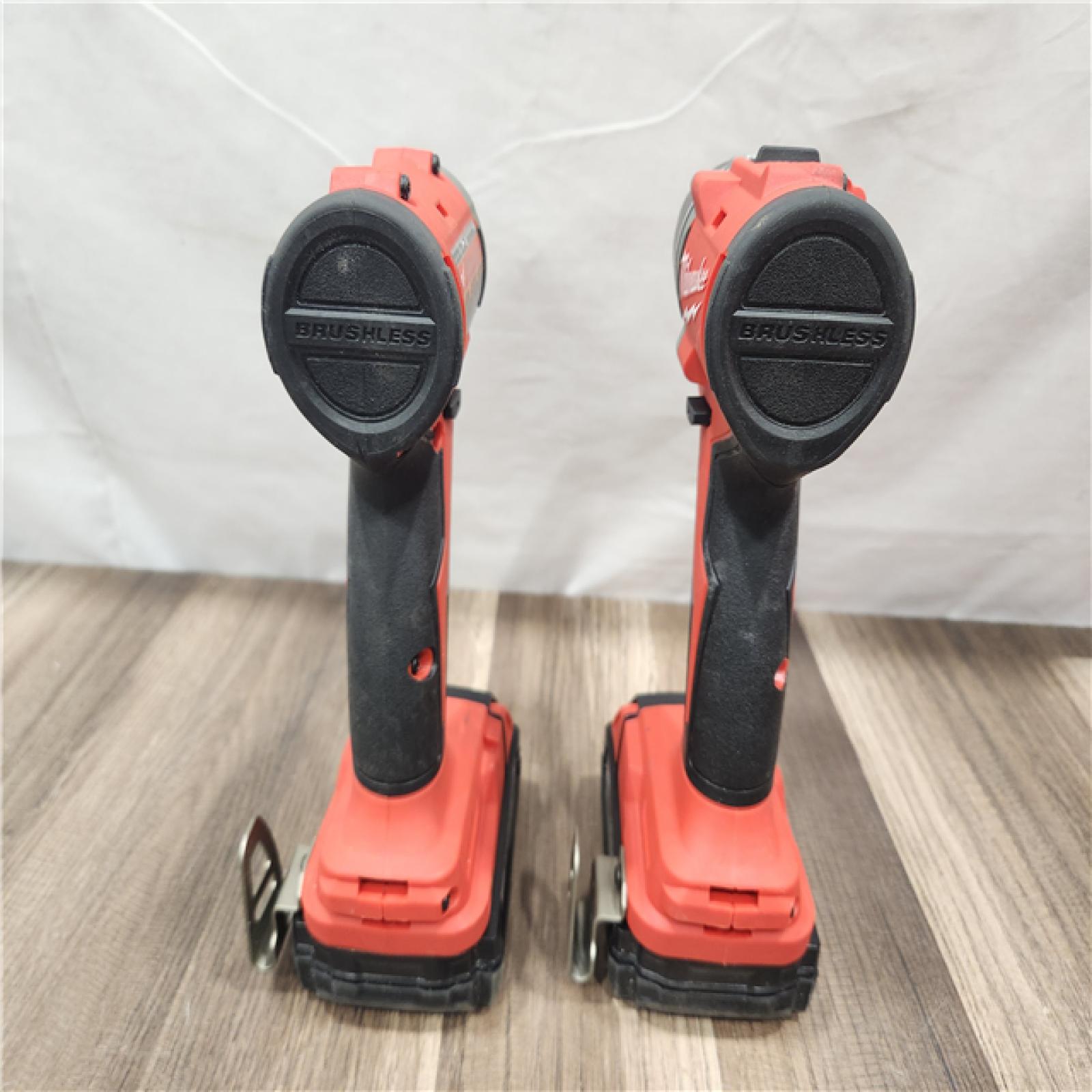 AS-IS- Milwaukee M18 Compact Brushless 2-Tool Combo Kit