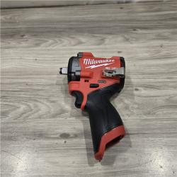 AS-IS Milwaukee M12 FUEL 12V Cordless Stubby 1/2 in. Impact Wrench (Tool-Only)