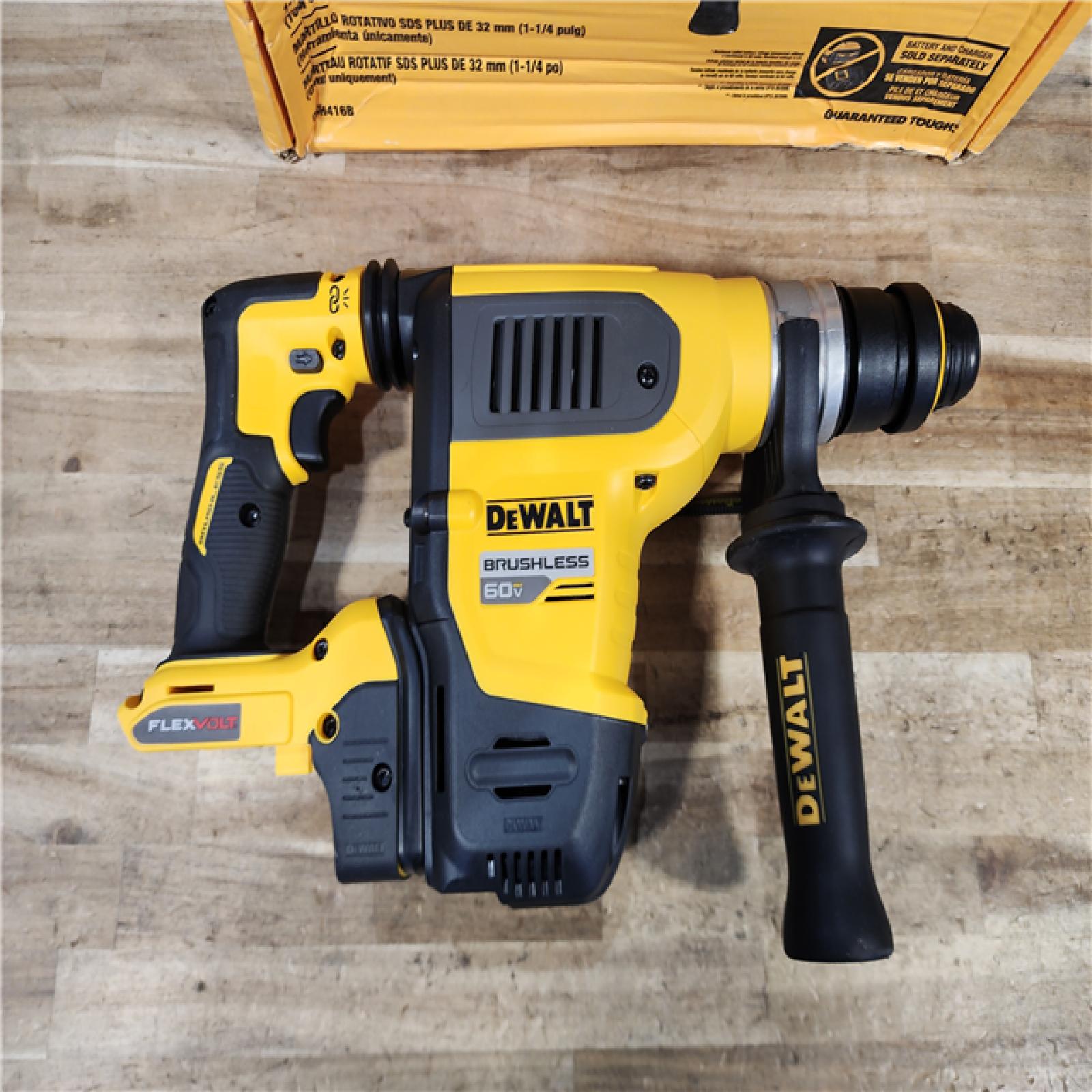 HOUSTON LOCATION - AS - IS DEWALT FLEXVOLT 60V MAX Cordless 1-1/4 in. SDS Plus Rotary Hammer (Tool Only)
