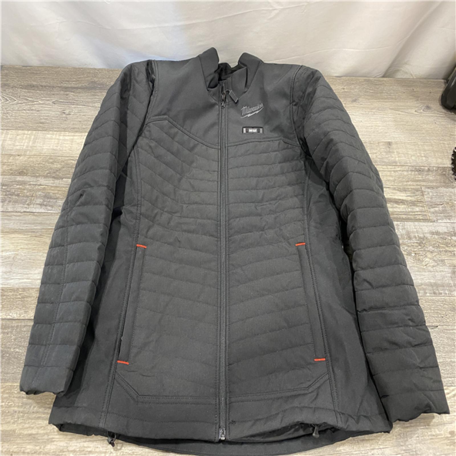 AS-IS Milwaukee Women's Medium 12-Volt Lithium-Ion Cordless AXIS Black Heated Quilted Jacket Kit