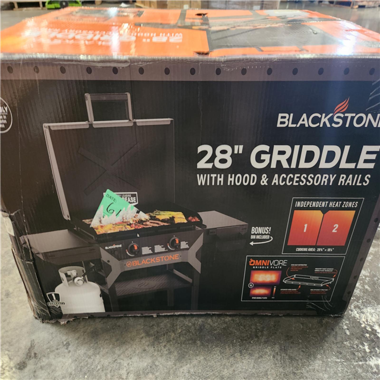 Phoenix NEW Blackstone 2-Burner Propane Outdoor Griddle with Hood in Black