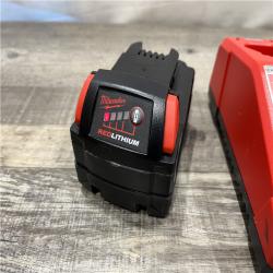 AS-IS Milwaukee 18-Volt Lithium-Ion XC Starter Kit with One 5.0Ah Battery and Charger
